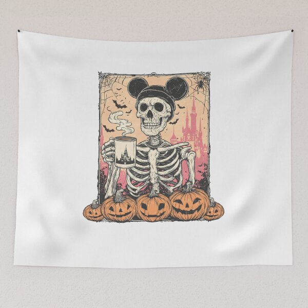 Item preview, Retro Mouse Cartoon Skeleton Halloween designed and sold by Ludvighagglund.