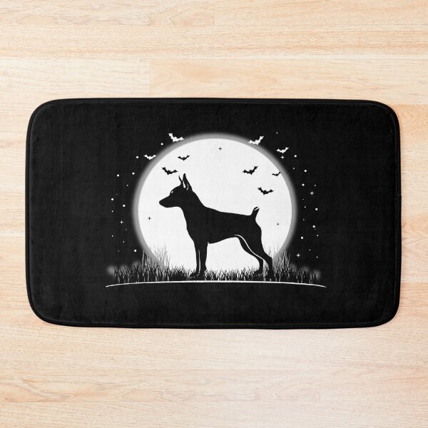 Item preview, MinPin Dog – Halloween Moon Silhouette designed and sold by The Real Life Symphony.