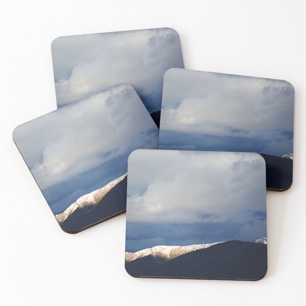 Item preview, Snow-Capped Mountain Under Dramatic Skies designed and sold by Joy Watson - Natural Light Photography .