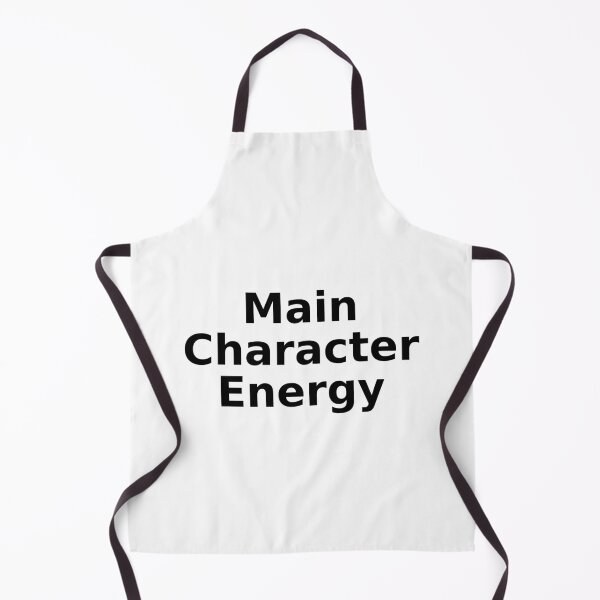 Item preview, Main Character Energy Black and White Text designed and sold by Ebony2009.