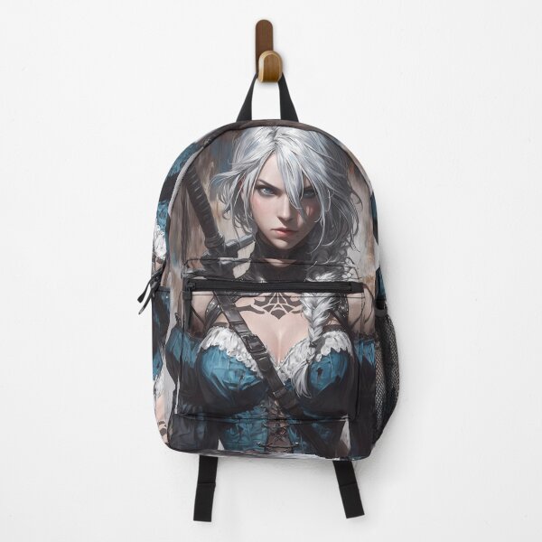 Item preview, Kaine NieR Automata Fierce Tattoo Warrior Forest Gaze Silver Game Girl designed and sold by SuperTeamCanada.