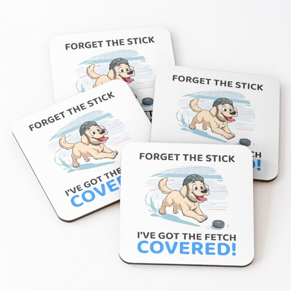 Item preview, Forget the Stick – Funny Hockey Dog Pet Lovers designed and sold by TR-Artistry.