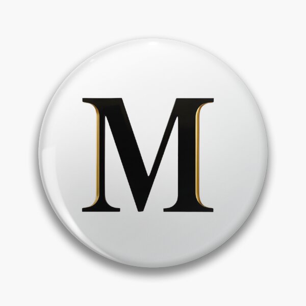 Item preview,  Letter M – Gold & Black Elegance designed and sold by RAKO13.