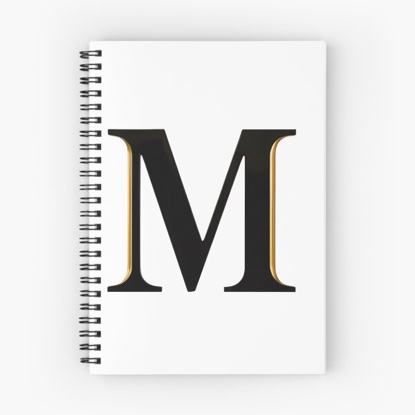 Item preview,  Letter M – Gold & Black Elegance designed and sold by RAKO13.