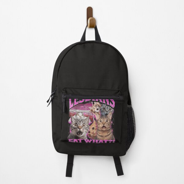 Item preview, Lesbians Eat What Funny Cat Gay Pride Lgbtq Pun designed and sold by ShalandrJones7.