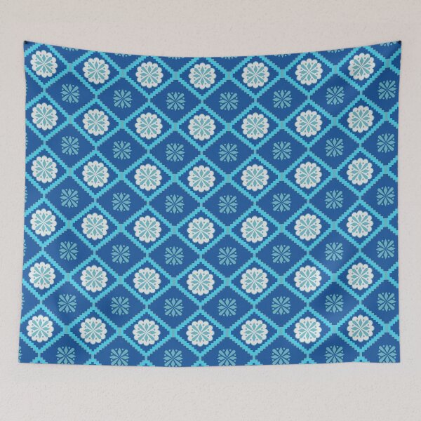 Item preview, Seamless background pattern - blue wallpaper - vector Illustration designed and sold by PWDigitalArt.