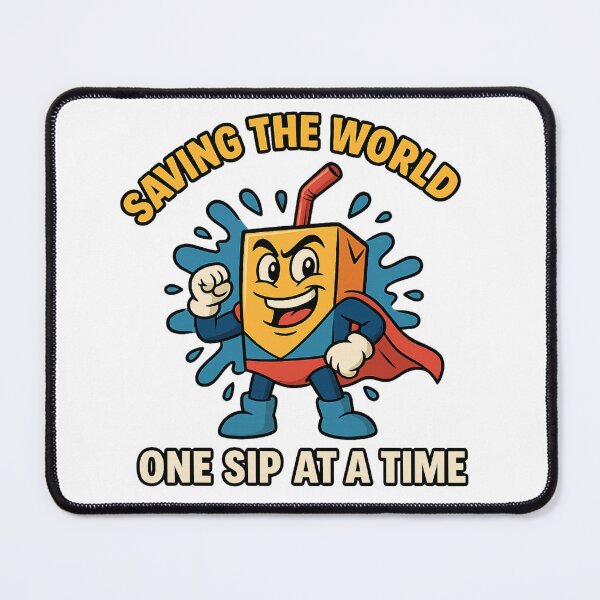 Item preview, Funny Superhero Cartoon Juicebox – Saving the World One Sip at a Time designed and sold by Epic Threads Designs.