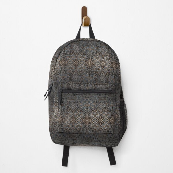 Item preview, Black Grey, Brown,  Mural Mosaic, Dark Theme, Diagonal Repeated Hexagonal Pattern Textures  designed and sold by Digital-Davinci.