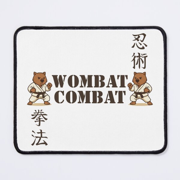 Item preview, Wombat Combat Martial Arts Australian Animal designed and sold by pUNKnown.