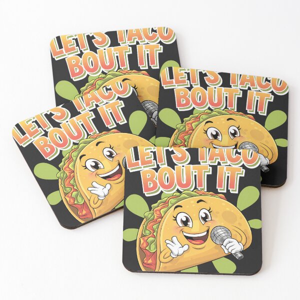 Item preview, Let’s Taco ‘Bout It - Screaming Taco Character designed and sold by AbbeyJacobsh.