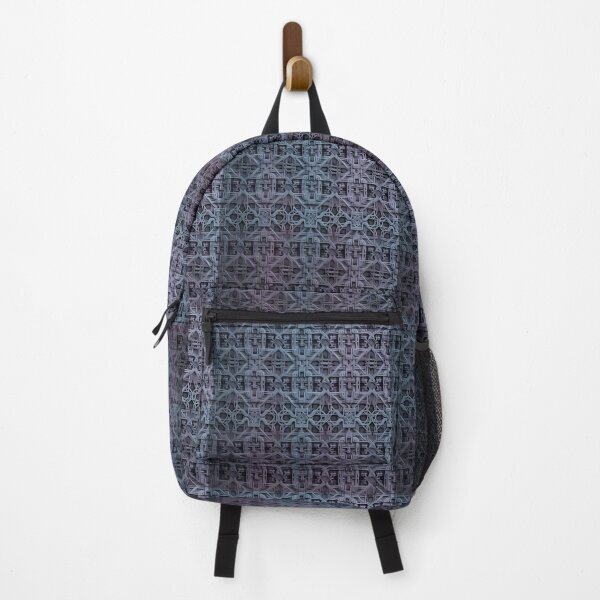 Item preview, Purple Blue Vines Wires, Dark Theme,   Mural Mosaic, Dark Theme, Diagonal Repeated Hexagonal Pattern Textures  designed and sold by Digital-Davinci.