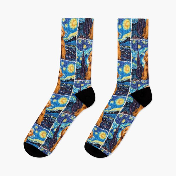 Item preview, Mini Goldendoodle in Starry Night Crayon Art – Artistic Dog Lover Design designed and sold by Fredster1966.