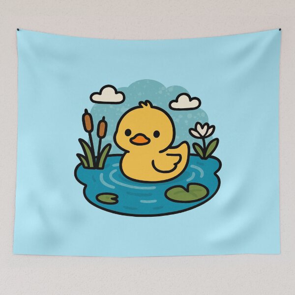 Item preview, Cute Duckling in a Pond designed and sold by GrannyEra.