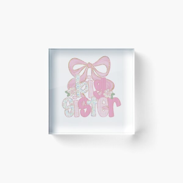 Item preview, Big Sister Pink Bow Baby Girl designed and sold by Ludvighagglund.