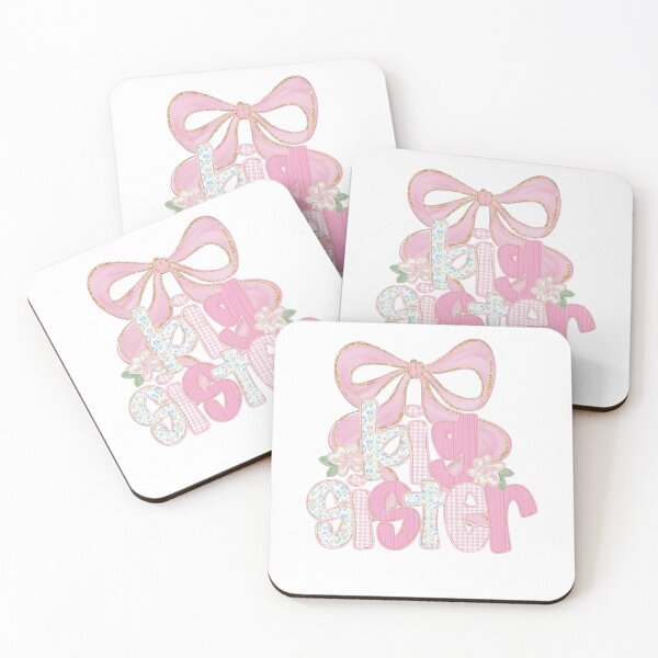 Item preview, Big Sister Pink Bow Baby Girl designed and sold by Ludvighagglund.