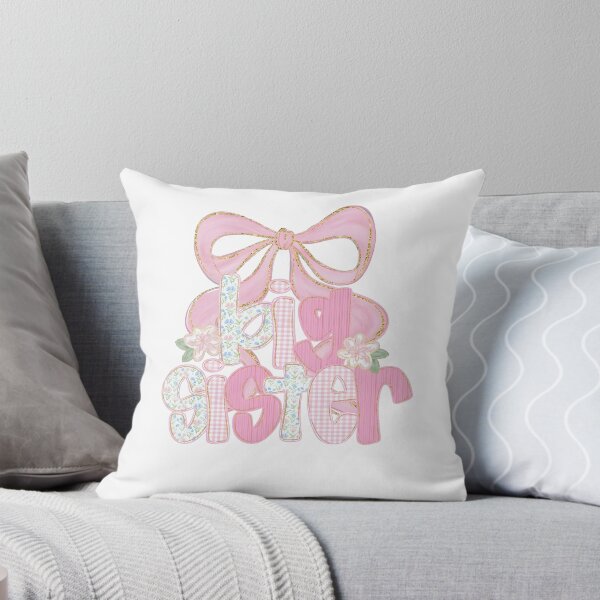 Item preview, Big Sister Pink Bow Baby Girl designed and sold by Ludvighagglund.