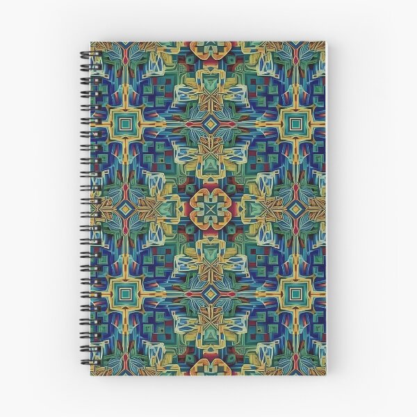 Item preview, Blue, Yellow, Multicolor, tesselate, kaleidoscope, Diagonal Repeated Hexagonal Pattern Textures designed and sold by Digital-Davinci.