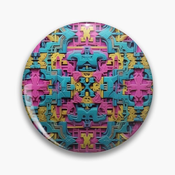 Item preview, Bright , Colorful, pink, Blue, Yellow, Multicolor, tesselate, kaleidoscope, Diagonal Repeated Hexagonal Pattern Textures designed and sold by Digital-Davinci.