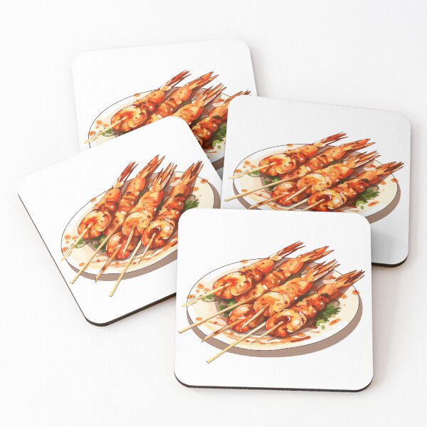 Item preview, Skewered Grilled Shrimp designed and sold by New-School-Wave.