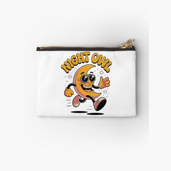 Item preview, Night Owl Moon Runner, Retro Cartoon Vibes for Late-Night Legends designed and sold by graphic-genie.