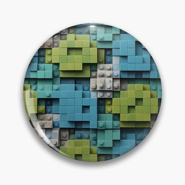 Item preview, White, Yellow Blue Green, 3D Block Squares Rectangular Jigsaw Tetris Like Tiles Design designed and sold by Digital-Davinci.