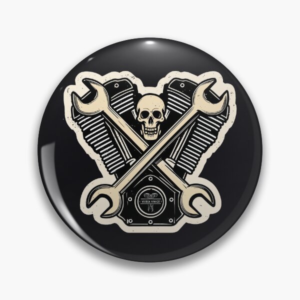 Item preview, Garage Therapy — V-Twin Skull Crest designed and sold by ArgentoArt.