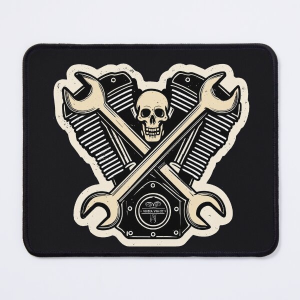 Item preview, Garage Therapy — V-Twin Skull Crest designed and sold by ArgentoArt.