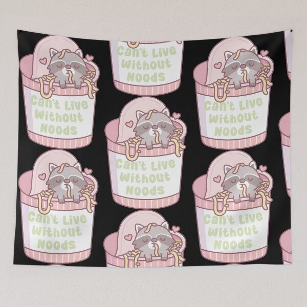 Item preview, Noodle Loving Raccoon: Can't Live Without Noods Ramen Bowl Design designed and sold by SylviaWilliam.