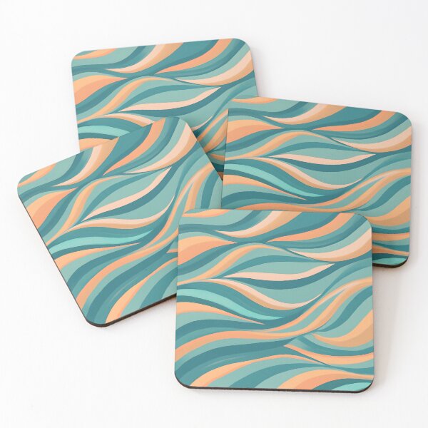 Item preview, Teal Sea Flow Lines designed and sold by LuciferMrngst.