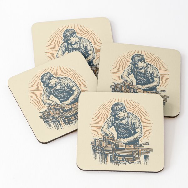 Item preview, Shop Therapy — Vintage Woodworker designed and sold by ArgentoArt.