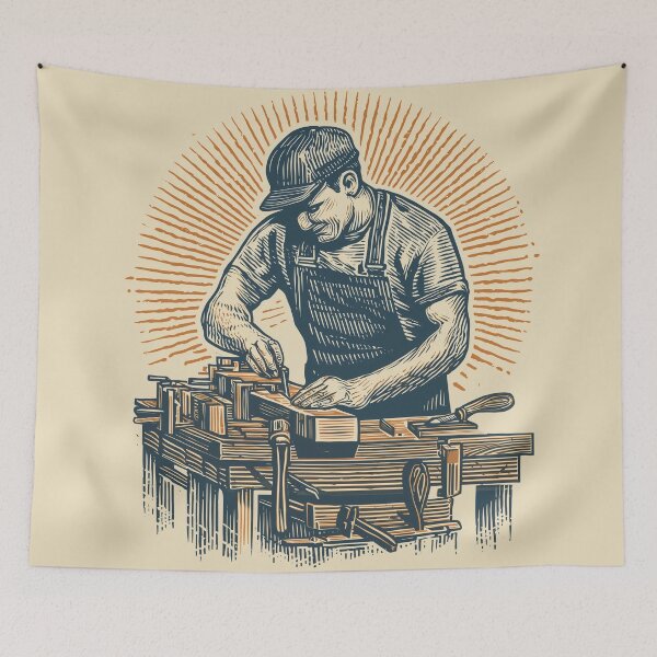 Item preview, Shop Therapy — Vintage Woodworker designed and sold by ArgentoArt.