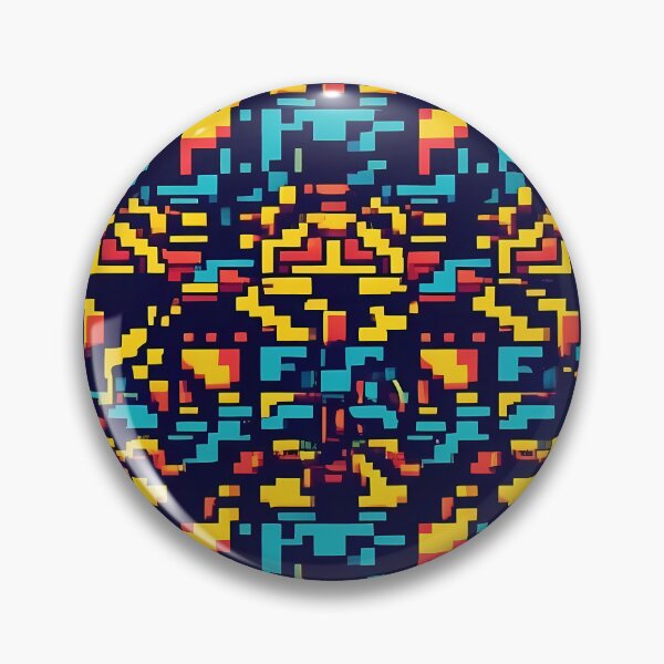 Item preview, Yellow Red Blue, Retro video games graphics,  Diagonal Repeated Hexagonal Pattern Textures  designed and sold by Digital-Davinci.