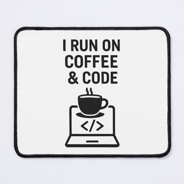Item preview, I RUN ON COFFEE & CODE designed and sold by TheWonkyEaselCo.