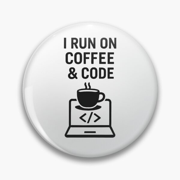Item preview, I RUN ON COFFEE & CODE designed and sold by TheWonkyEaselCo.