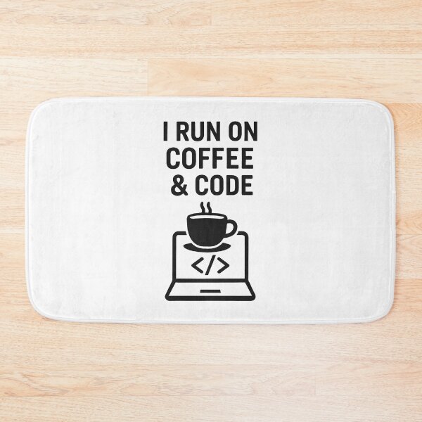 Item preview, I RUN ON COFFEE & CODE designed and sold by TheWonkyEaselCo.