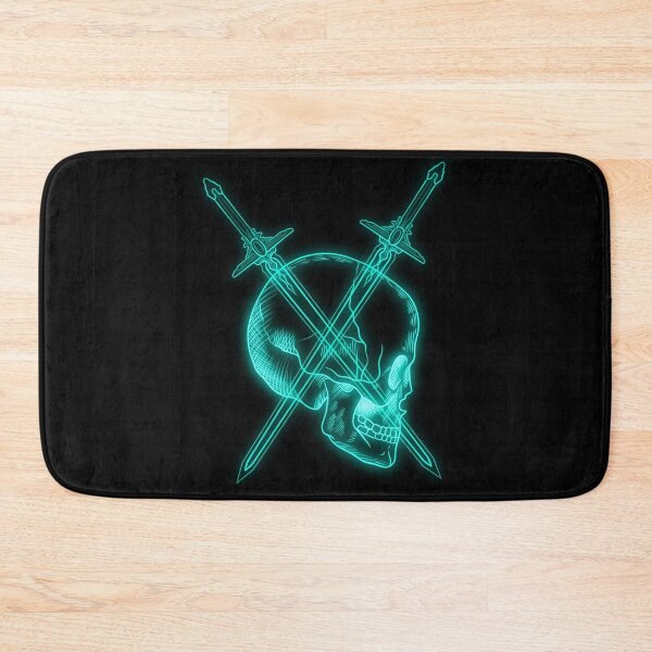 Item preview, Skull and Swords black background designed and sold by M-J-A-C.