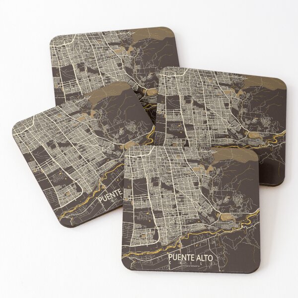 Item preview, Puente Alto City Map of Chile - Pastel designed and sold by deMAP.