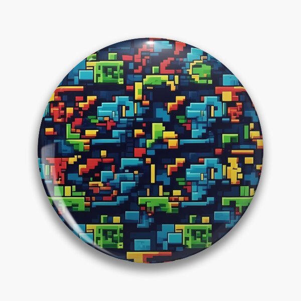 Item preview, Green Red Blue, Retro video games graphics,  Diagonal Repeated Hexagonal Pattern Textures  designed and sold by Digital-Davinci.