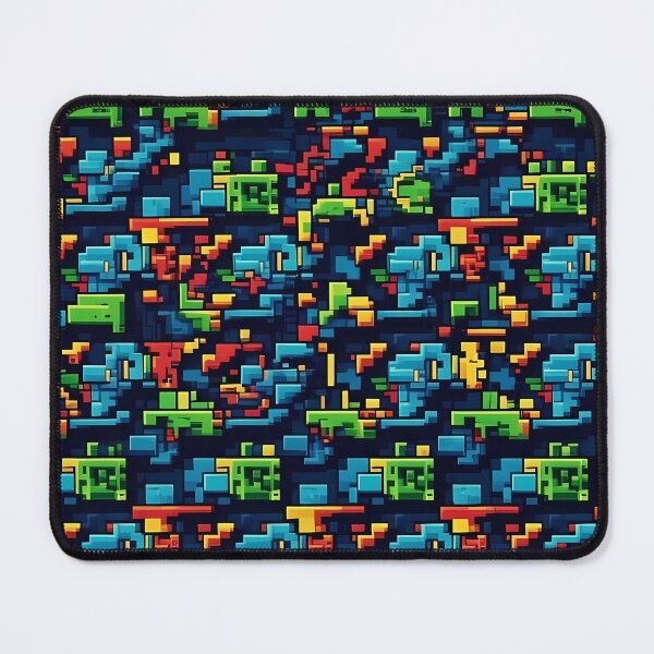 Item preview, Green Red Blue, Retro video games graphics, Diagonal Repeated Hexagonal Pattern Textures designed and sold by Digital-Davinci.