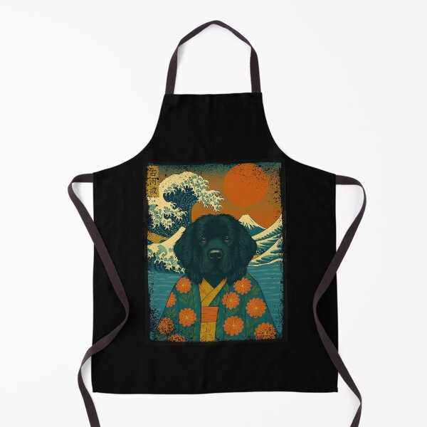 Item preview, Newfoundland Japanese Kanagawa Wave Kimono Dog Mom Dad Kids designed and sold by FurryHavenPH.