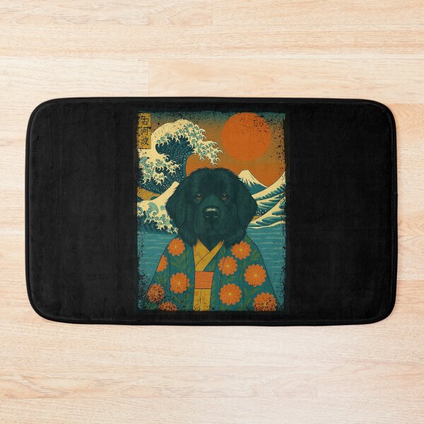 Item preview, Newfoundland Japanese Kanagawa Wave Kimono Dog Mom Dad Kids designed and sold by FurryHavenPH.