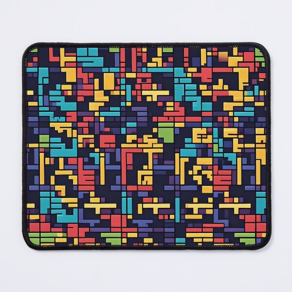 Item preview, Yellow Red Blue Green, Retro video games graphics, Diagonal Repeated Hexagonal Pattern Textures designed and sold by Digital-Davinci.