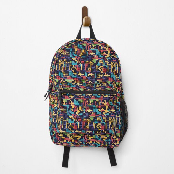 Item preview, Yellow Red Blue Green, Retro video games graphics,  Diagonal Repeated Hexagonal Pattern Textures  designed and sold by Digital-Davinci.
