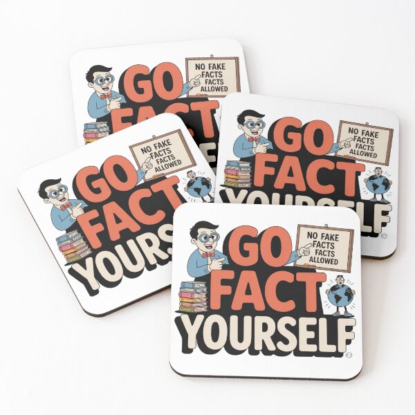 Item preview, Go Fact Yourself – Funny Educational Graphic Design designed and sold by ByBryteG.