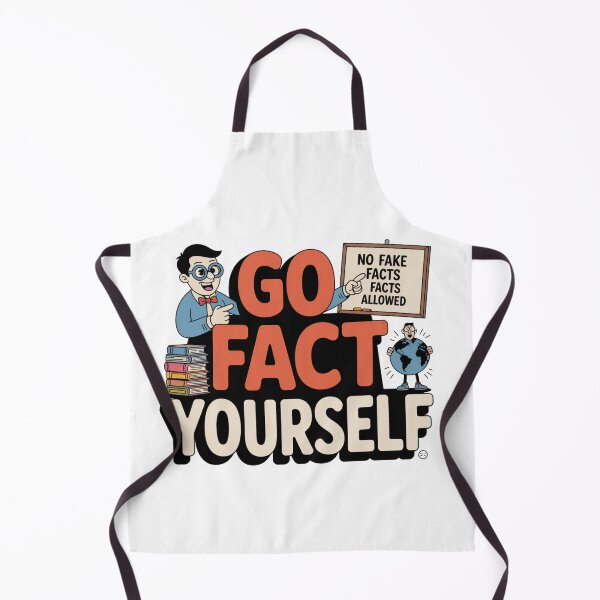 Item preview, Go Fact Yourself – Funny Educational Graphic Design designed and sold by ByBryteG.