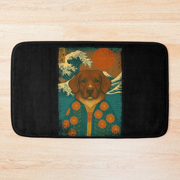 Item preview, Nova Scotia Duck Tolling Retriever Toller Japanese Kanagawa Wave Kimono Dog Mom Dad Kids designed and sold by FurryHavenPH.