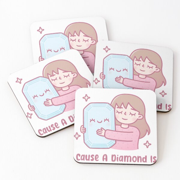 Item preview, You're A Diamond! Sweet Girl Hugging Gemstone - Best Friend Gift designed and sold by SylviaWilliam.