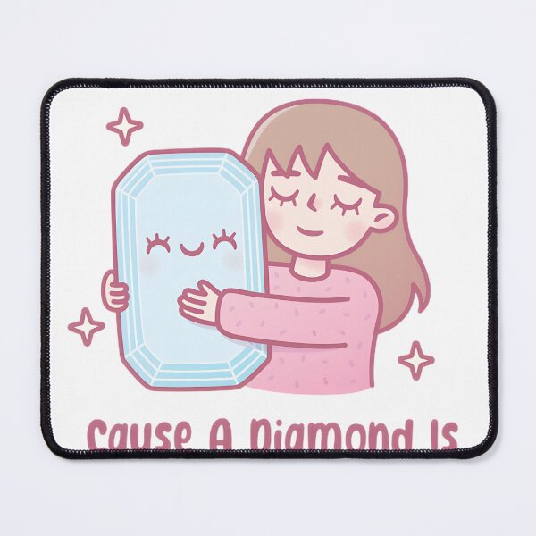 Item preview, You're A Diamond! Sweet Girl Hugging Gemstone - Best Friend Gift designed and sold by SylviaWilliam.
