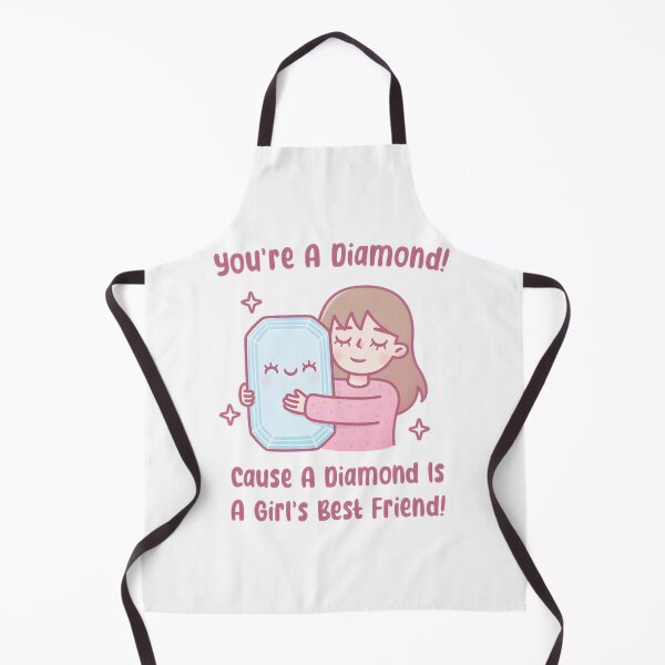 Item preview, You're A Diamond! Sweet Girl Hugging Gemstone - Best Friend Gift designed and sold by SylviaWilliam.