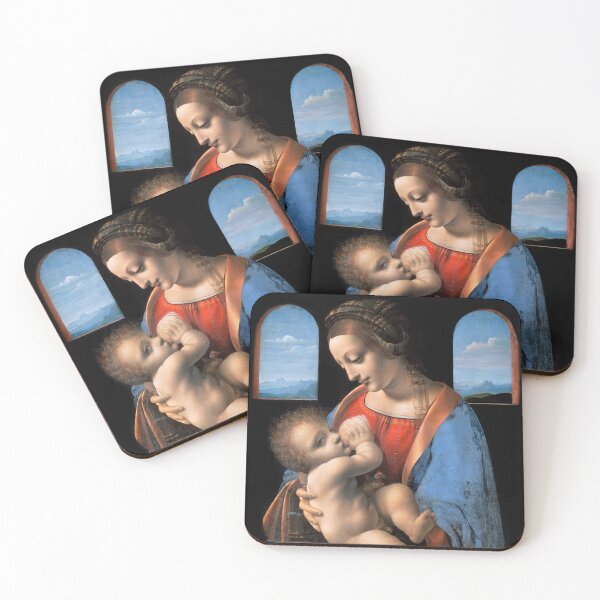 Item preview, Madonna Litta Leonardo da Vinci Renaissance Painting - Virgin Mary Christ Child 1490 designed and sold by Under-TheTable.